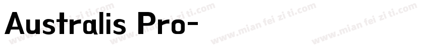 Australis Pro字体转换